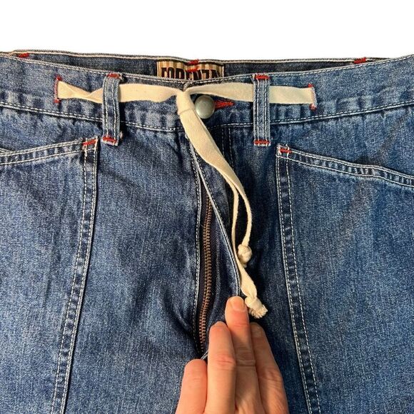 Forenza Womens baggy Jnco style wide leg Pockets Vintage Denim 16 - Picture 3 of 16